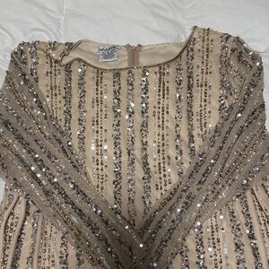 Elegant Sequin Wedding Dress